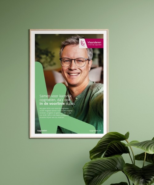 Foto affiche rekruteringscampagne Opgroeien