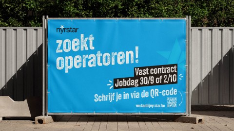Fysieke banner van Jobevent Nyrstar